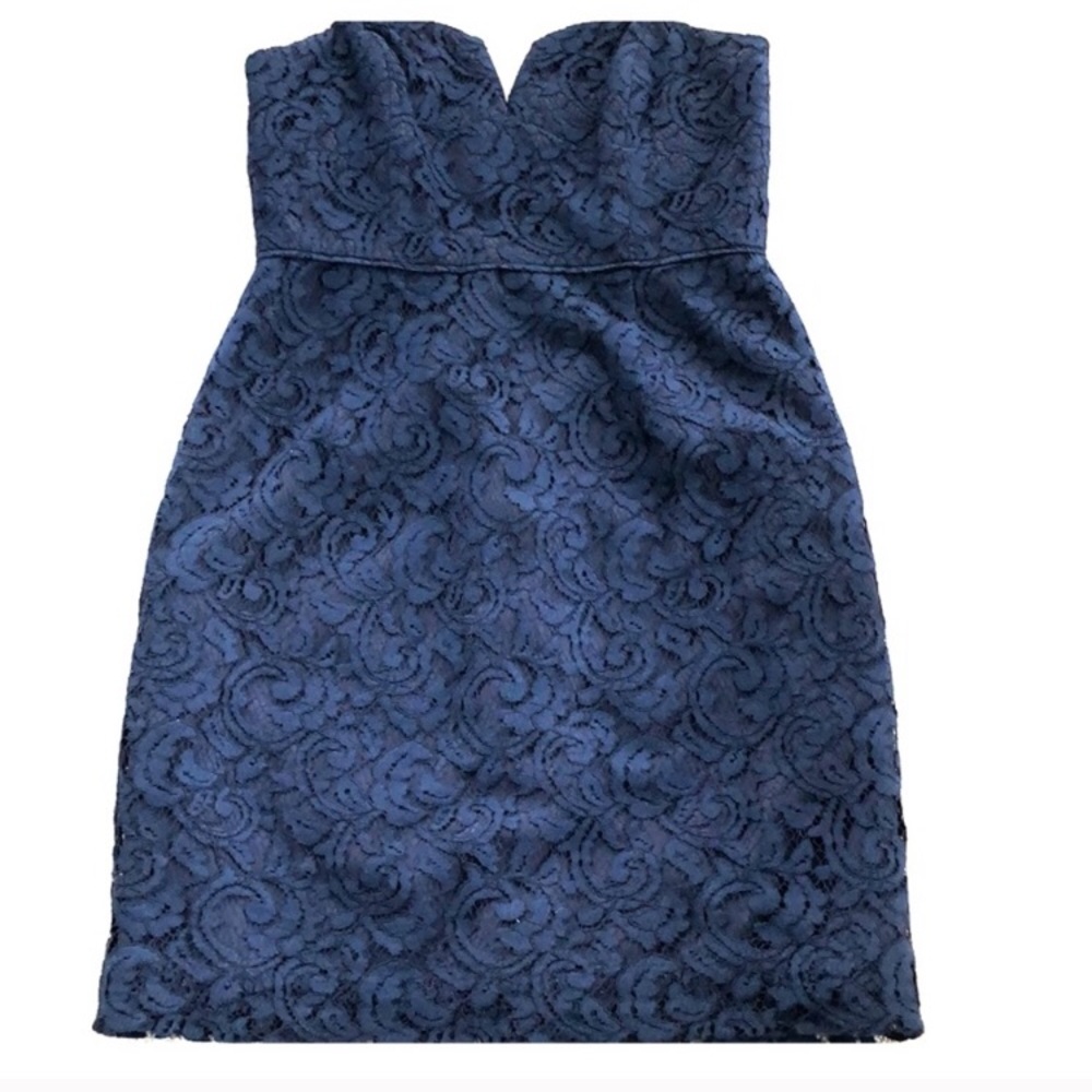 J. Crew Lace Strapless Dress